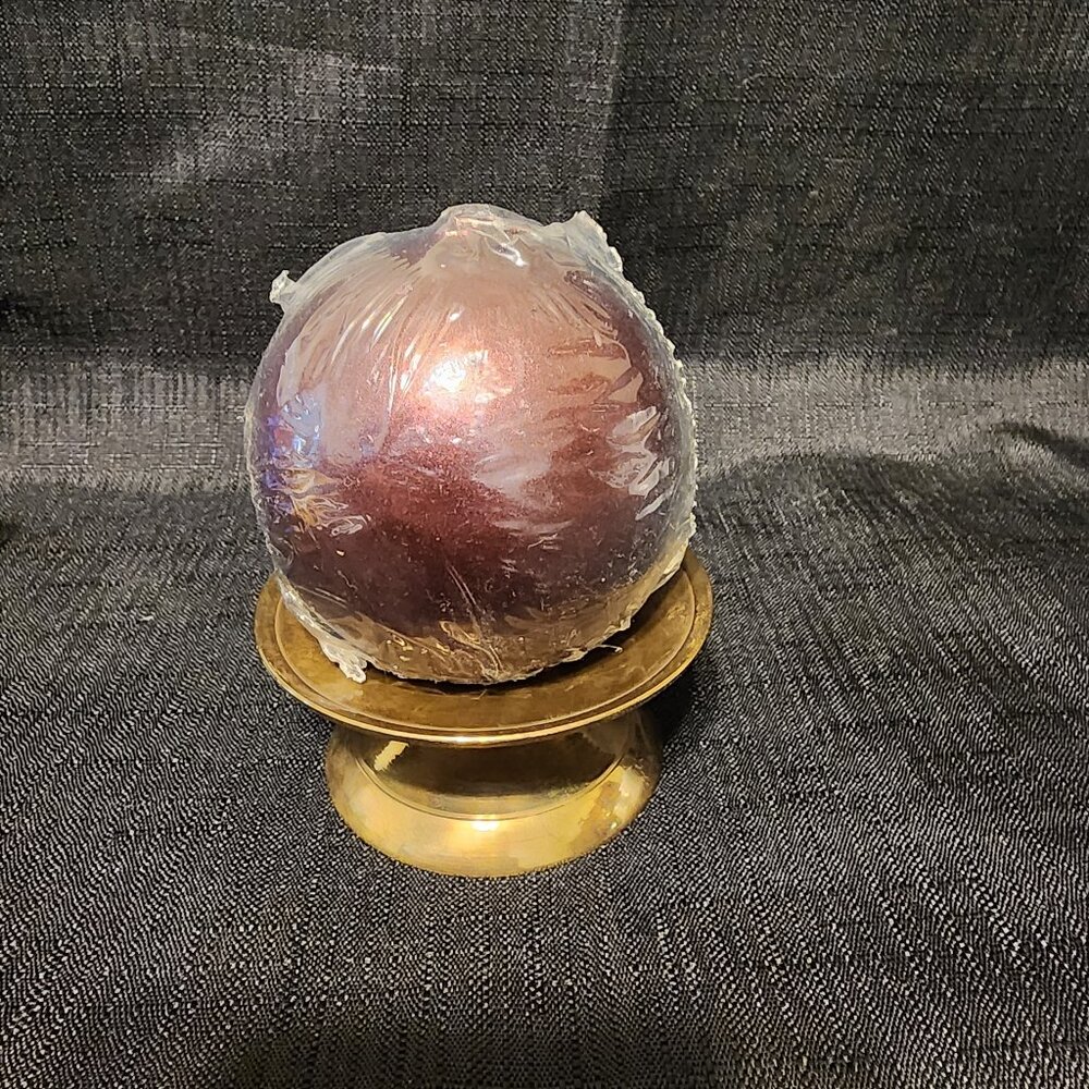Candle with Bronze Base